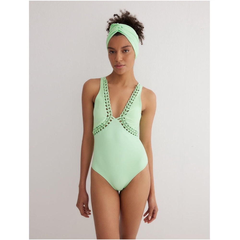 Moeva**Mint Green Chain One-Piece Swimsuit***Small $485